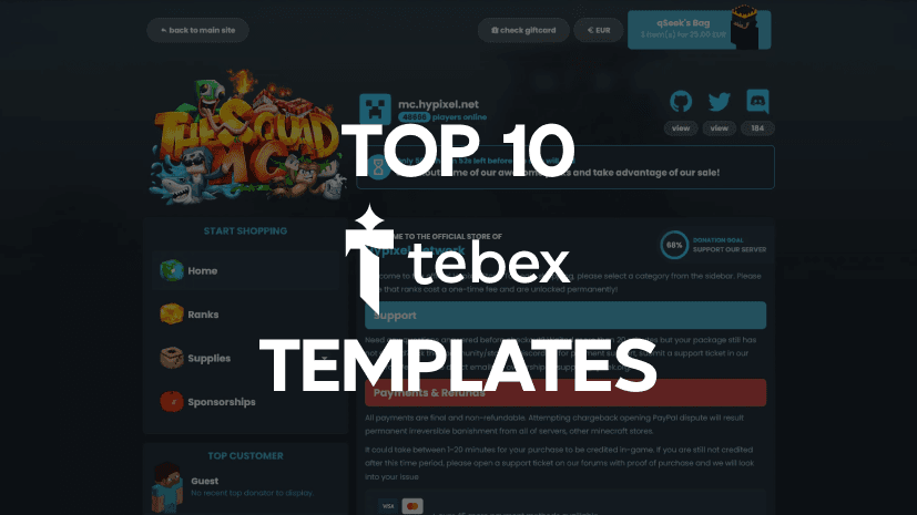 Top 5 Tebex Templates in 2026